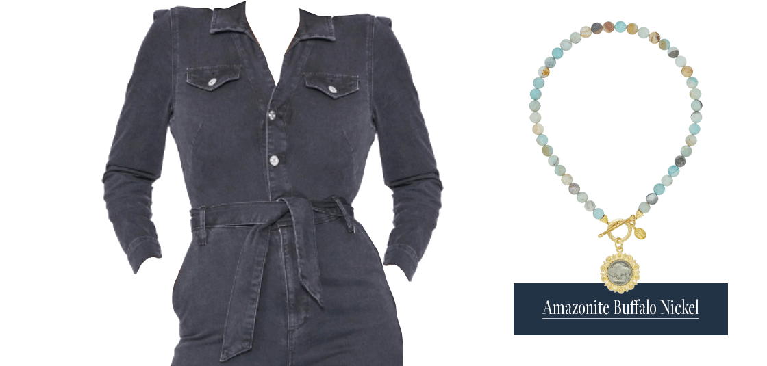 Amazonite Buffalo Nickel