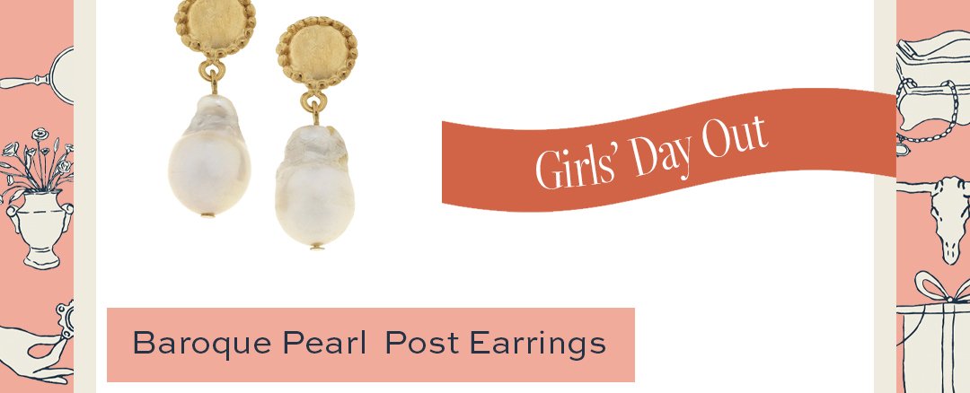 Baroque Pearl Post Earrings