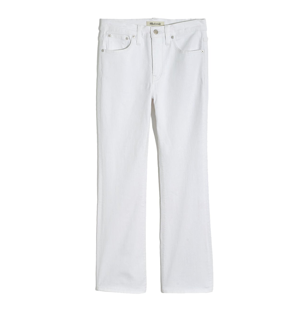 Cali Demi-Boot Jeans in Pure White