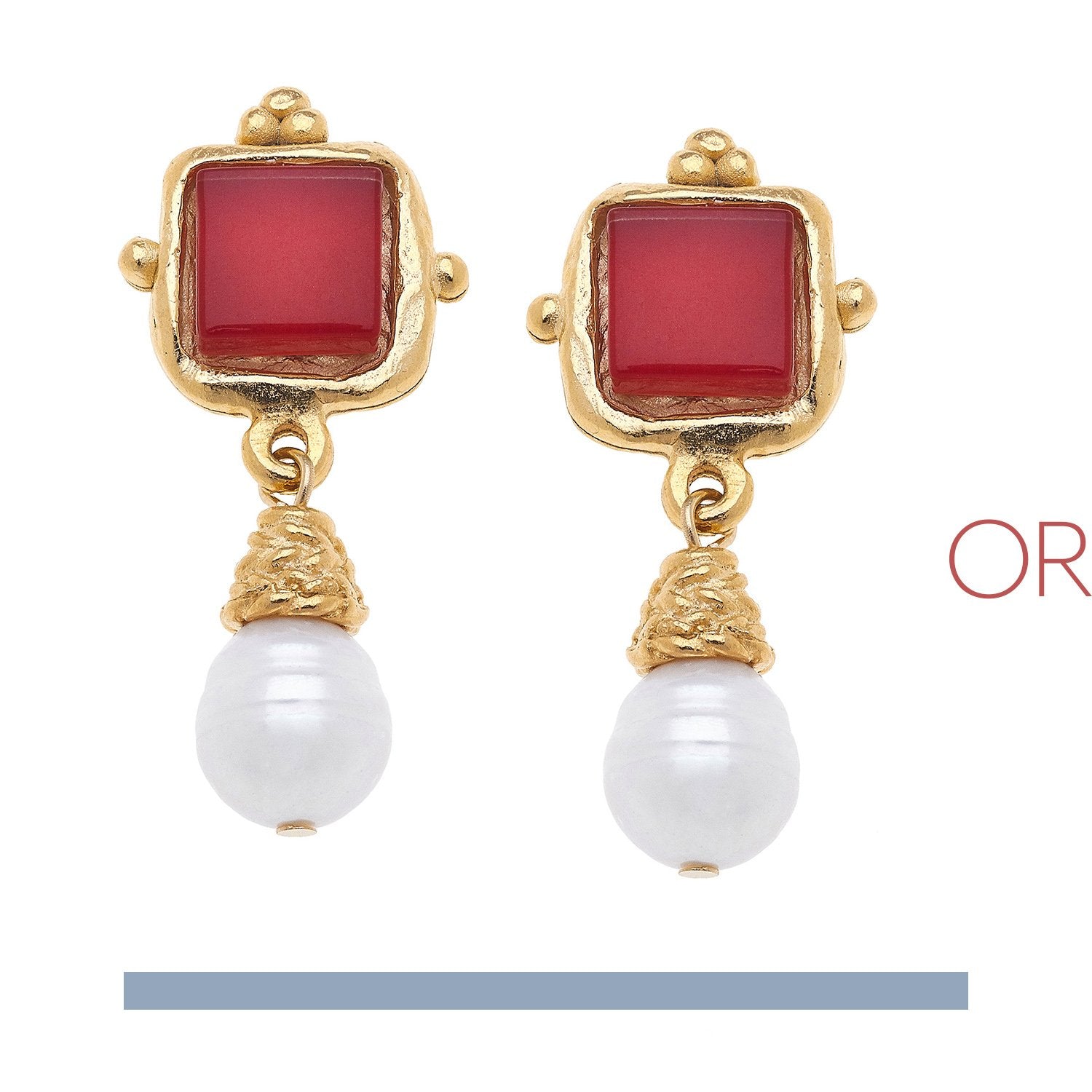 Charlotte Pearl Drop Earrings