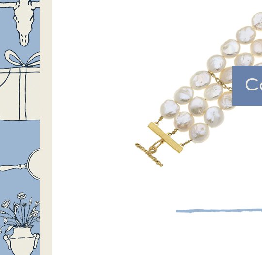 Coin Pearl Row Bracelet