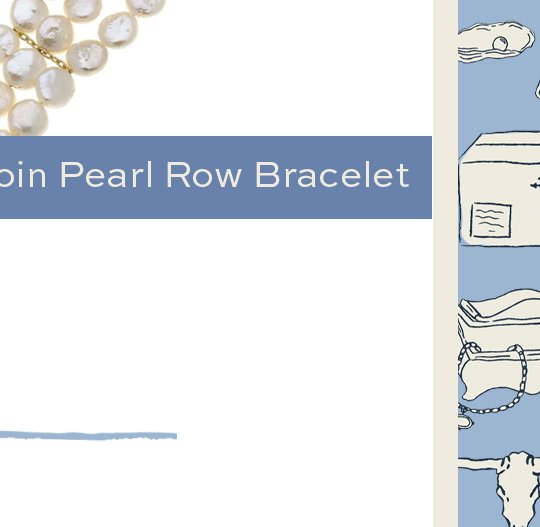 Coin Pearl Row Bracelet
