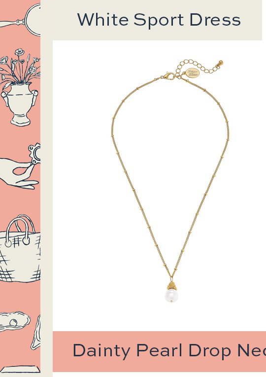 Dainty Pearl Drop Necklace