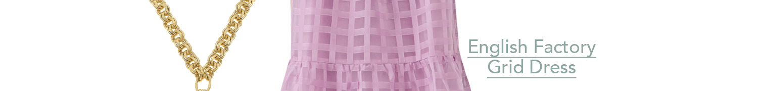 English Factory Grid Dress