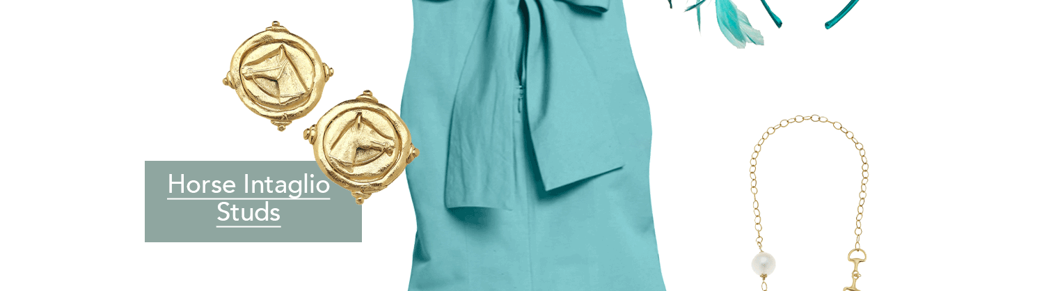 Horse Head Intaglio Studs
