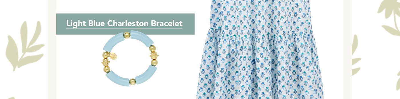 Light Blue Charleston Bracelet