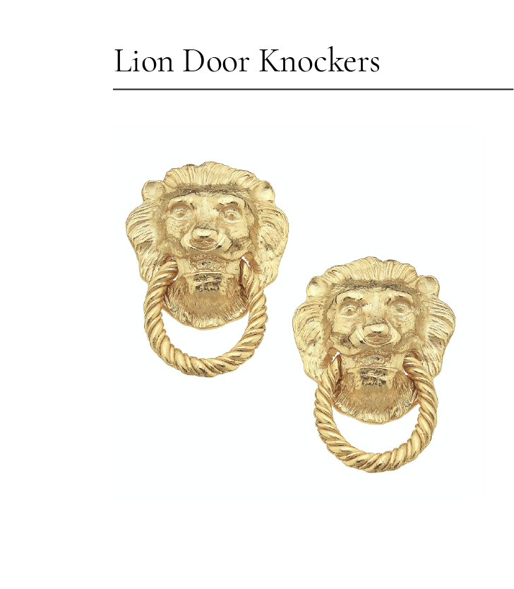 Lion Knocker Earrings