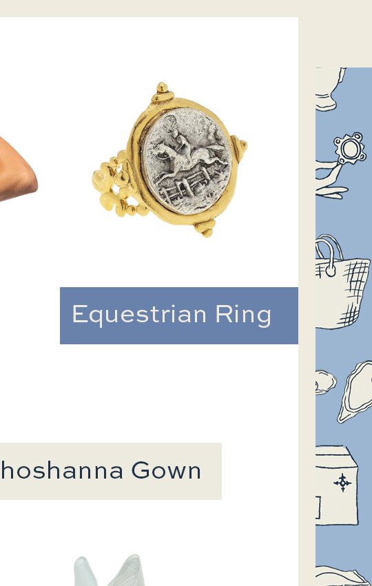Mixed Metal Equestrian Ring