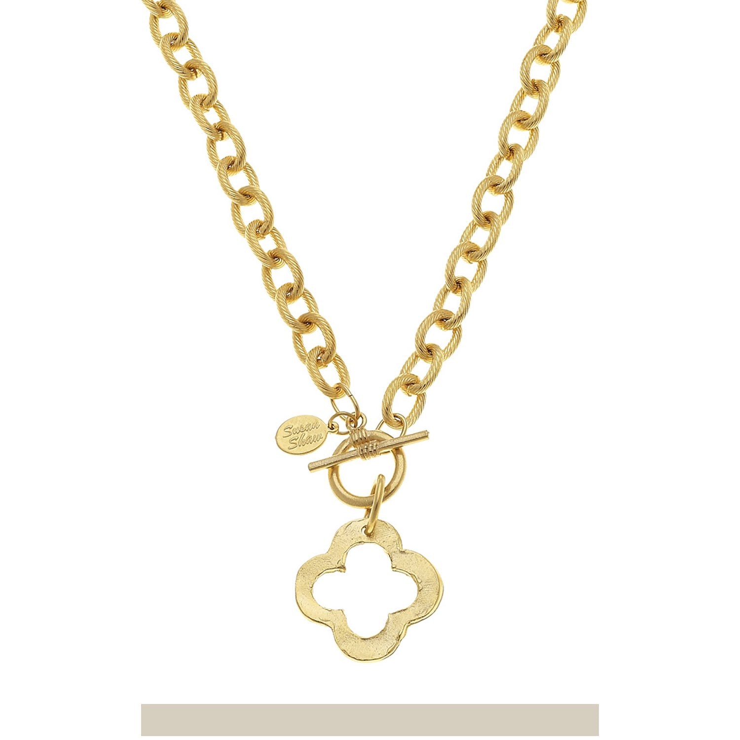 Open Clover Toggle Necklace