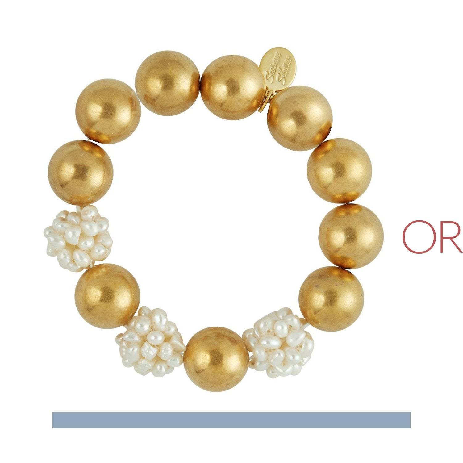 Pearl Cluster Margaret Bracelet