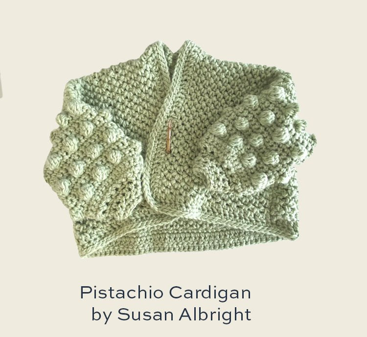 Pistachio Cardigan by Susan Albright