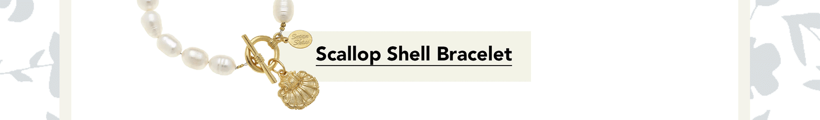 Scallop Shell Pearl Bracelet