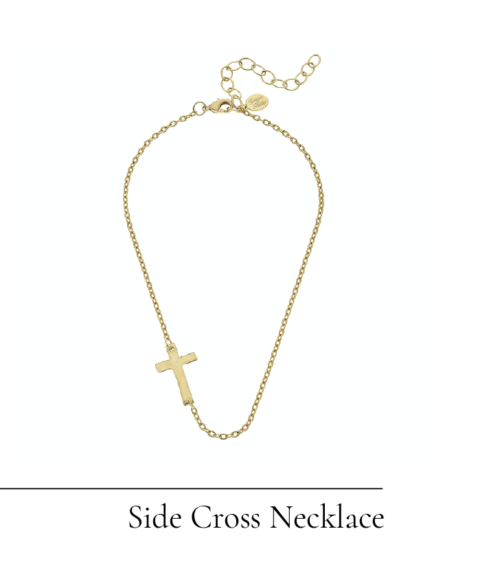 Side Cross Dainty Necklace