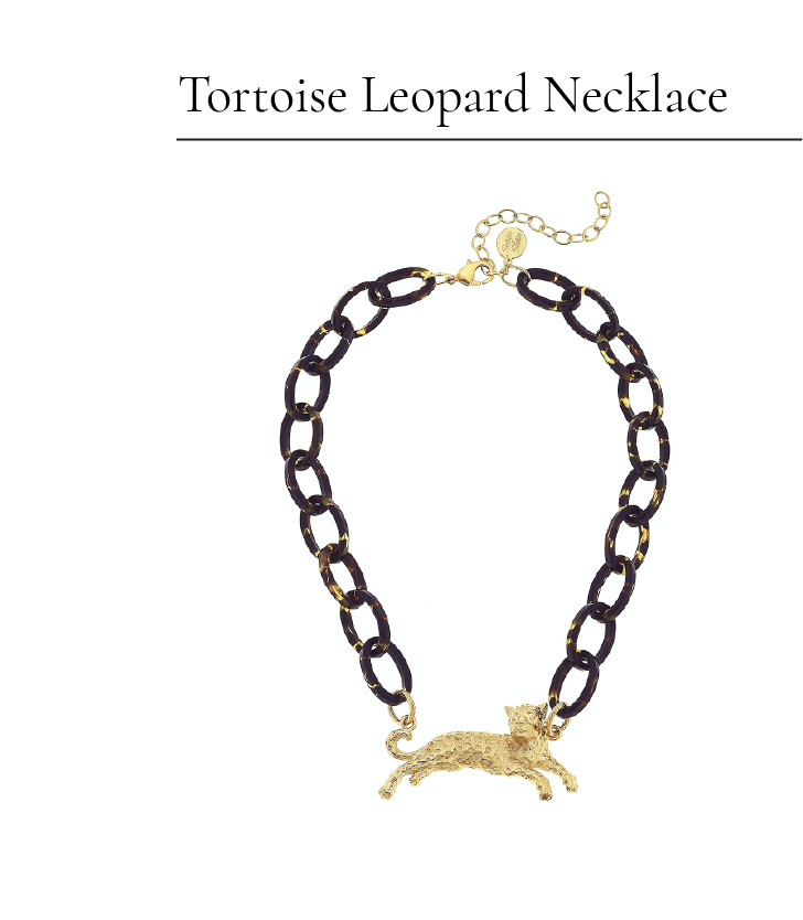 Tortoise Leopard Necklace