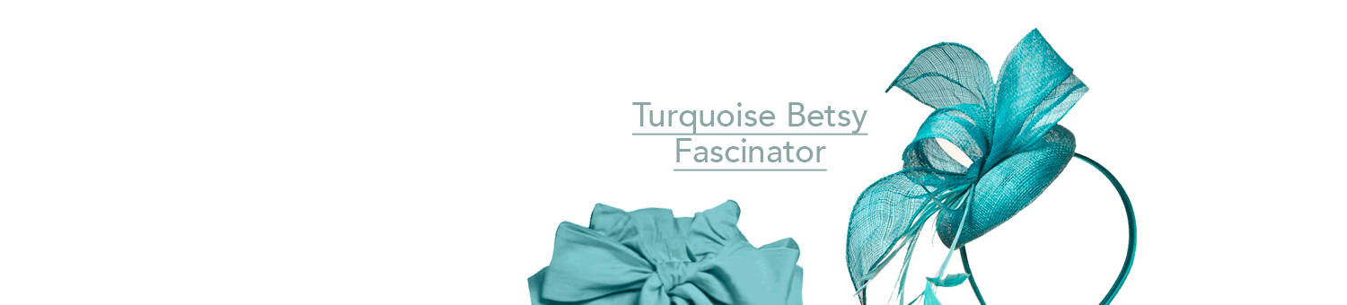 Turquoise Betsy Fascinator