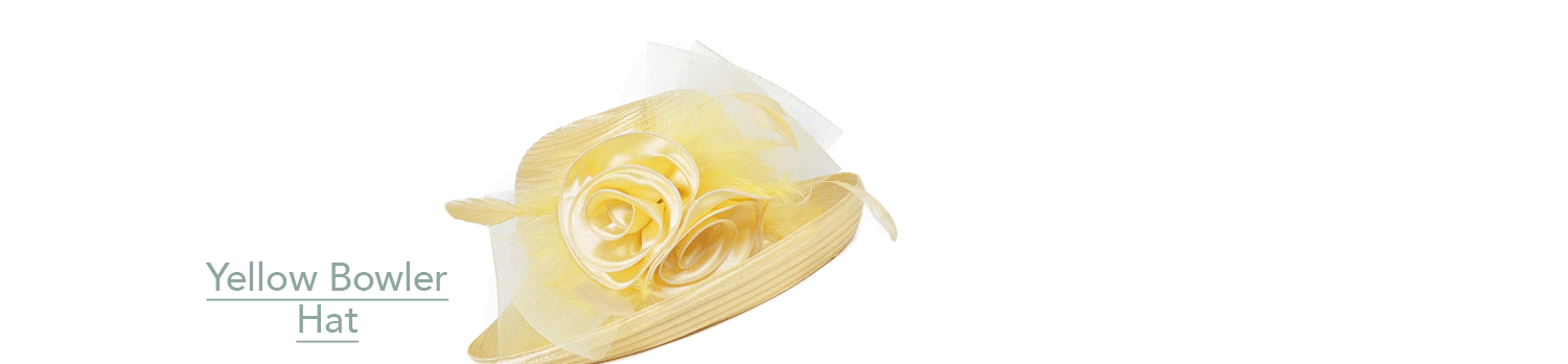 Yellow Bowler Hat