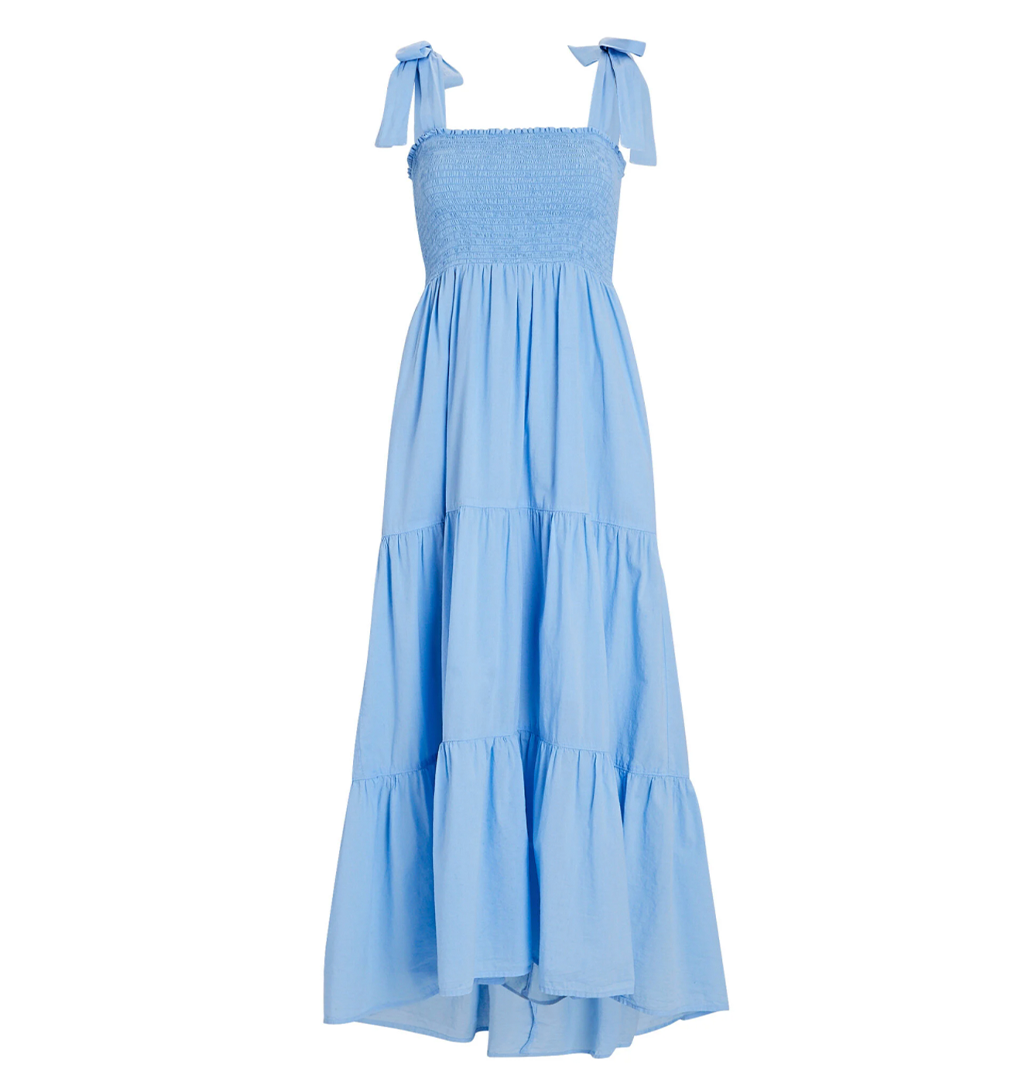 Lorraine Dress In Cruise Blue